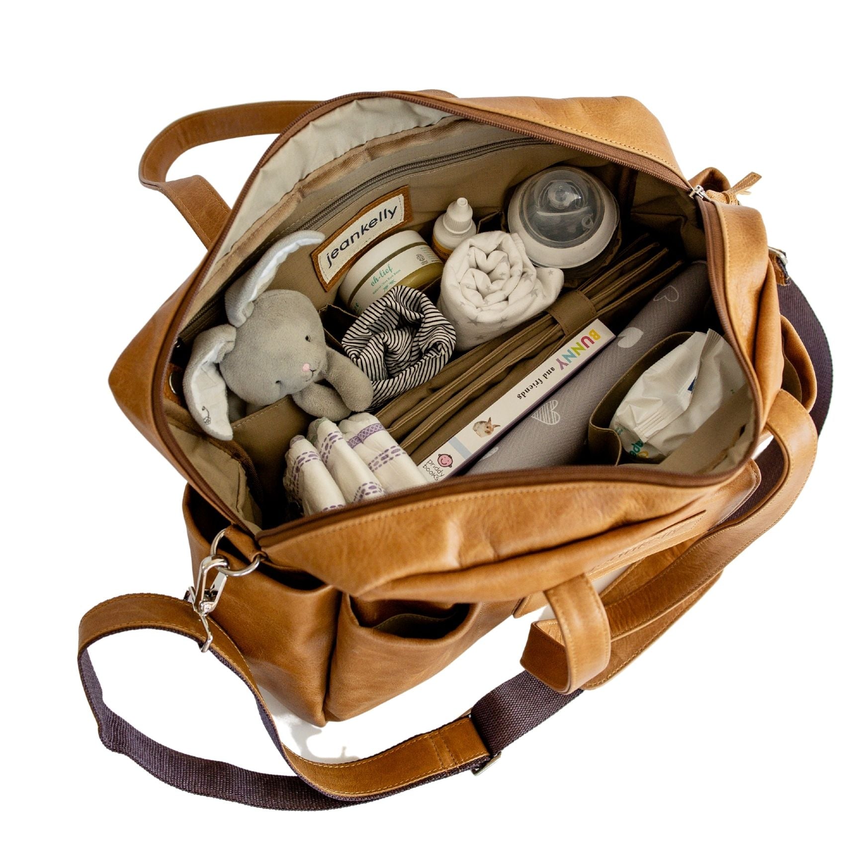 Jeankelly Classic 5 Pocket Leather Bag - Vanilla Blonde