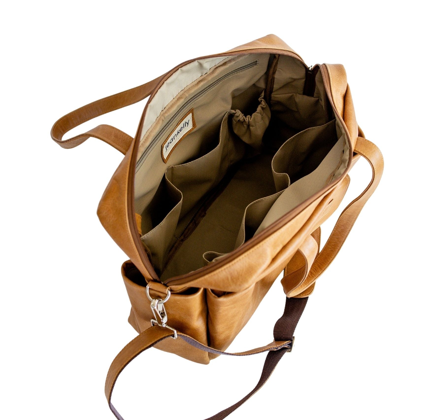 Jeankelly Classic 5 Pocket Leather Bag - Vanilla Blonde