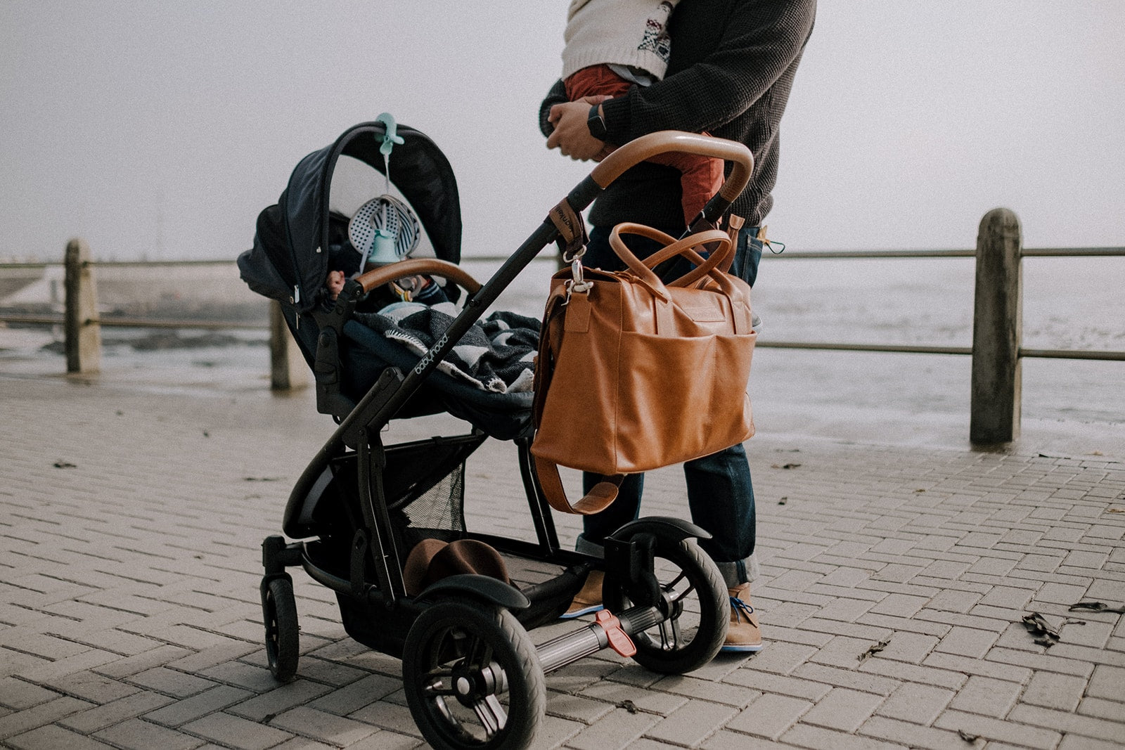 Pram Clips - Brown Set