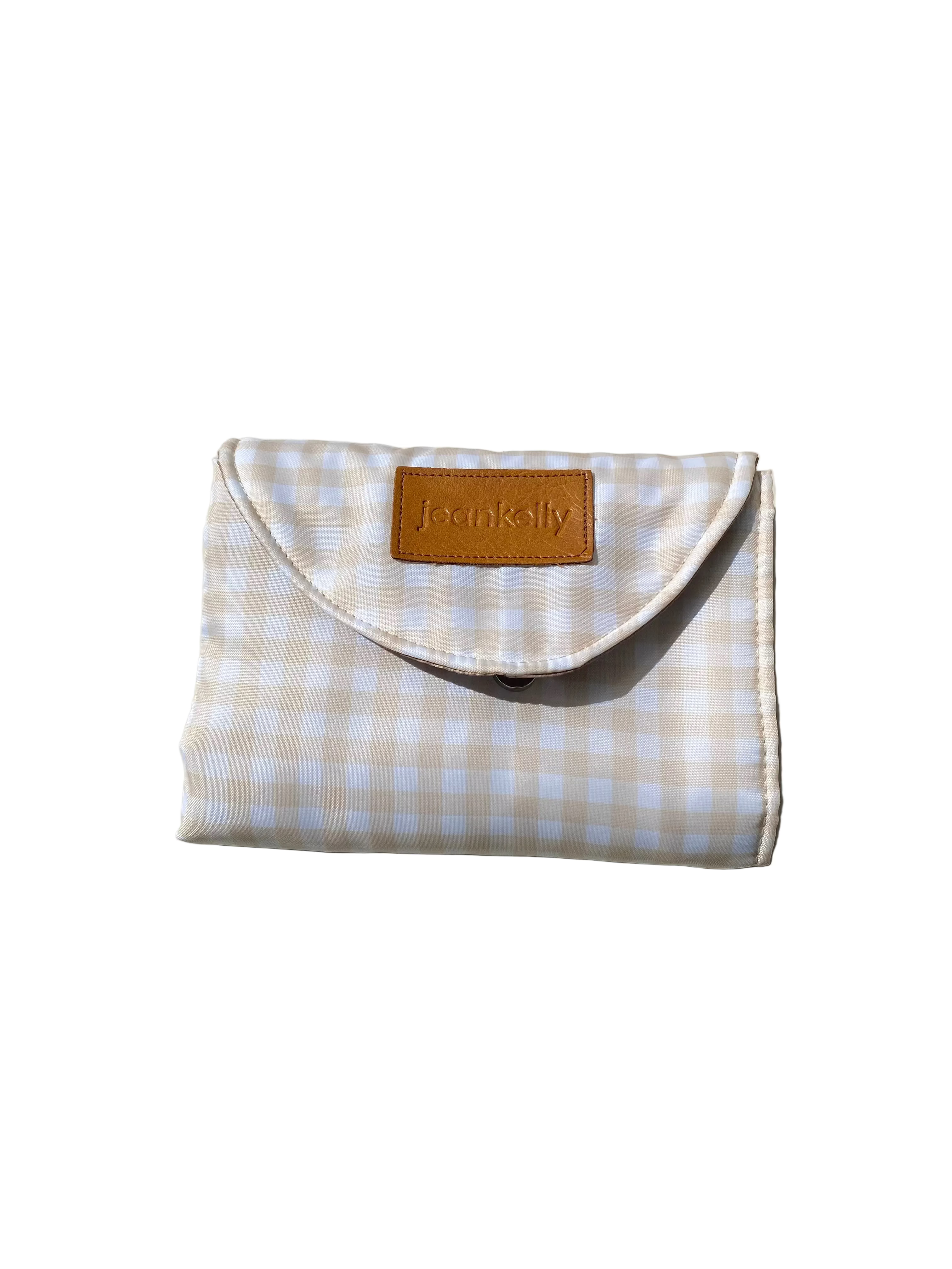 Jeankelly Padded Changing Mat - Beige Gingham