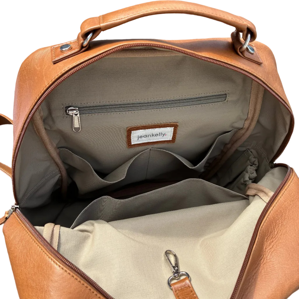 Jeankelly Original Leather Backpack - Toffee