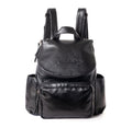 Jeankelly Classic Leather Backpack - Black