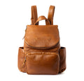 Jeankelly Classic Leather Backpack - Toffee