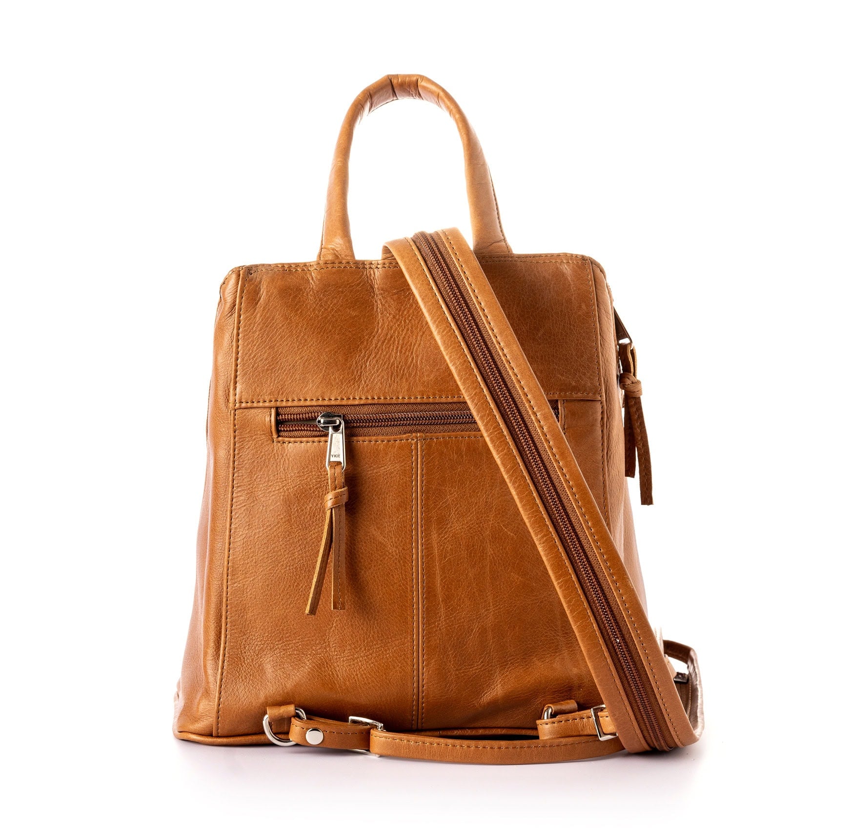Jeankelly Classic Leather Mini Backpack - Toffee