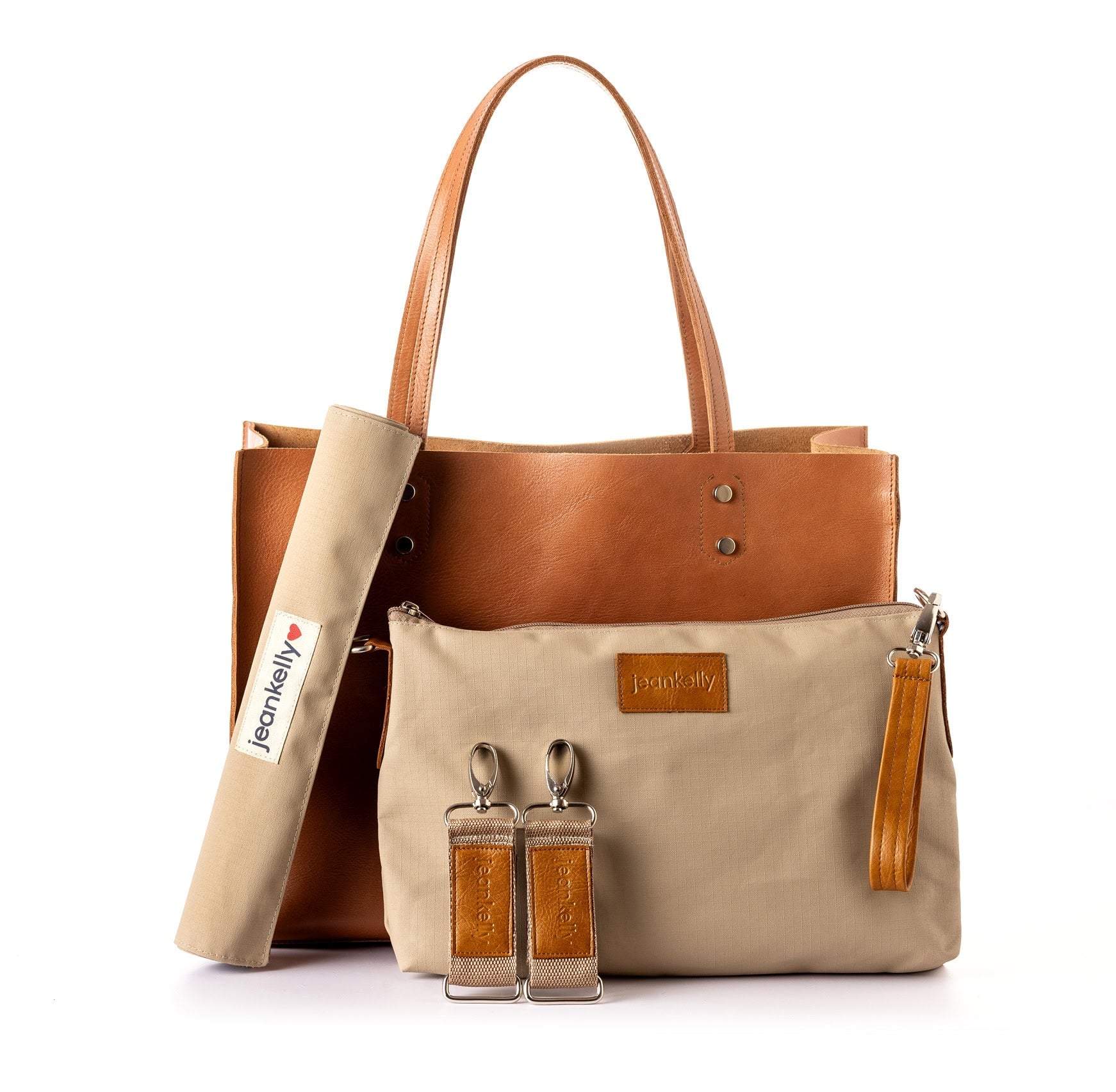 Jeankelly Everything Leather Shopper - Tan