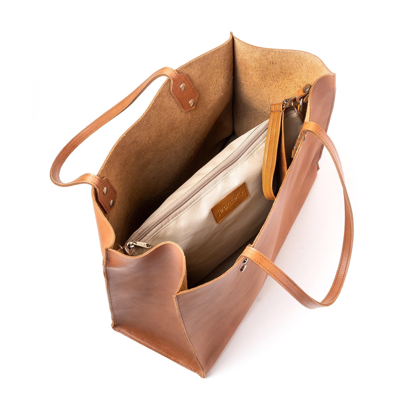 Jeankelly Everything Leather Shopper - Tan