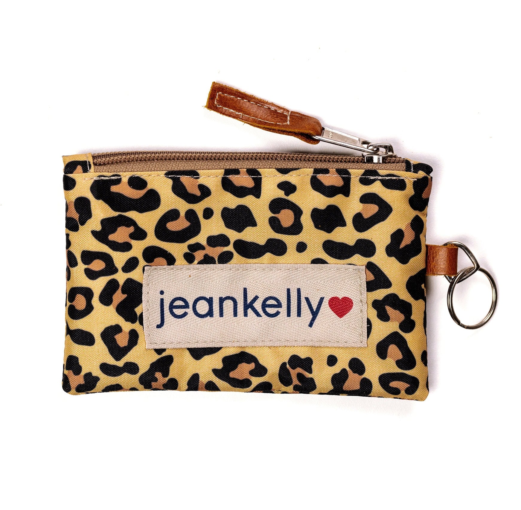 Leopard Print Gift Set - Dummy Pouch + Changing Mat + Leather Dummy Clip