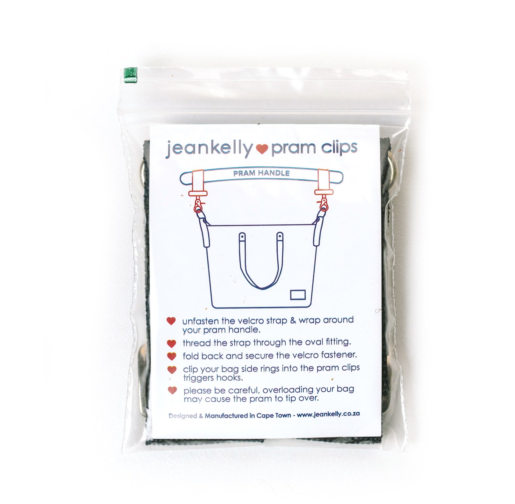 Pram Clips - Black Set