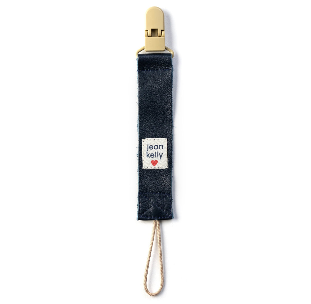 Leather Dummy Clip - Navy