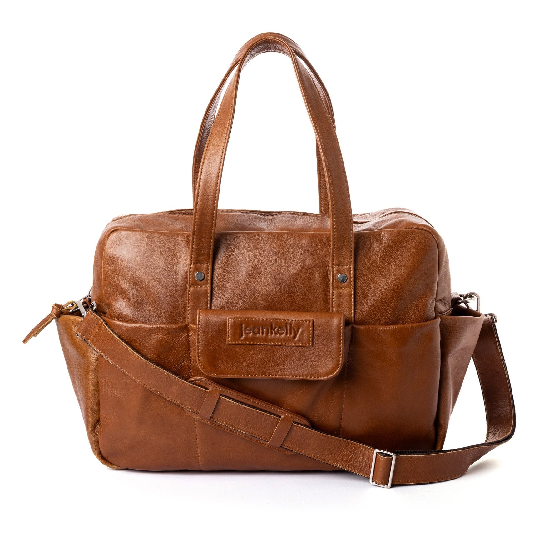 Jeankelly Classic 5 Pocket Leather Bag - Toffee - Busy Sewing - Please message for pre-order x