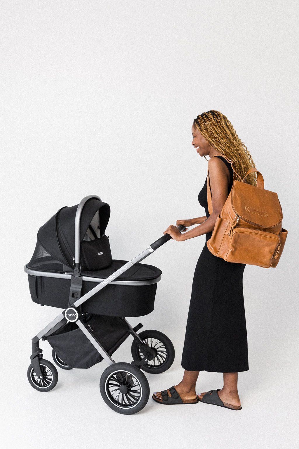 Jeankelly Classic Leather Backpack - Toffee