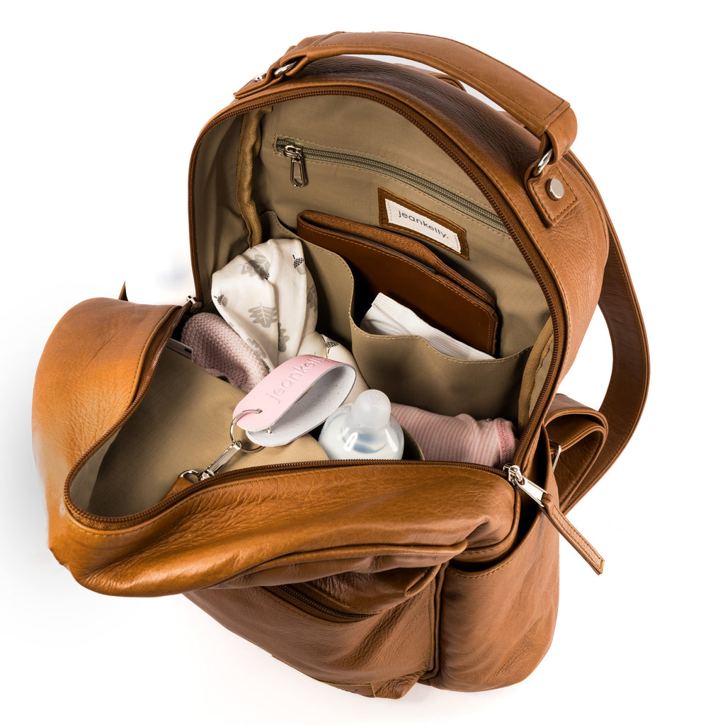 Jeankelly Original Leather Backpack - Toffee