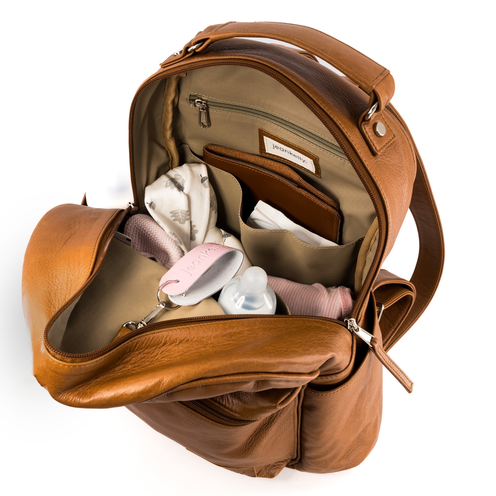 Jeankelly Original Leather Backpack - Toffee