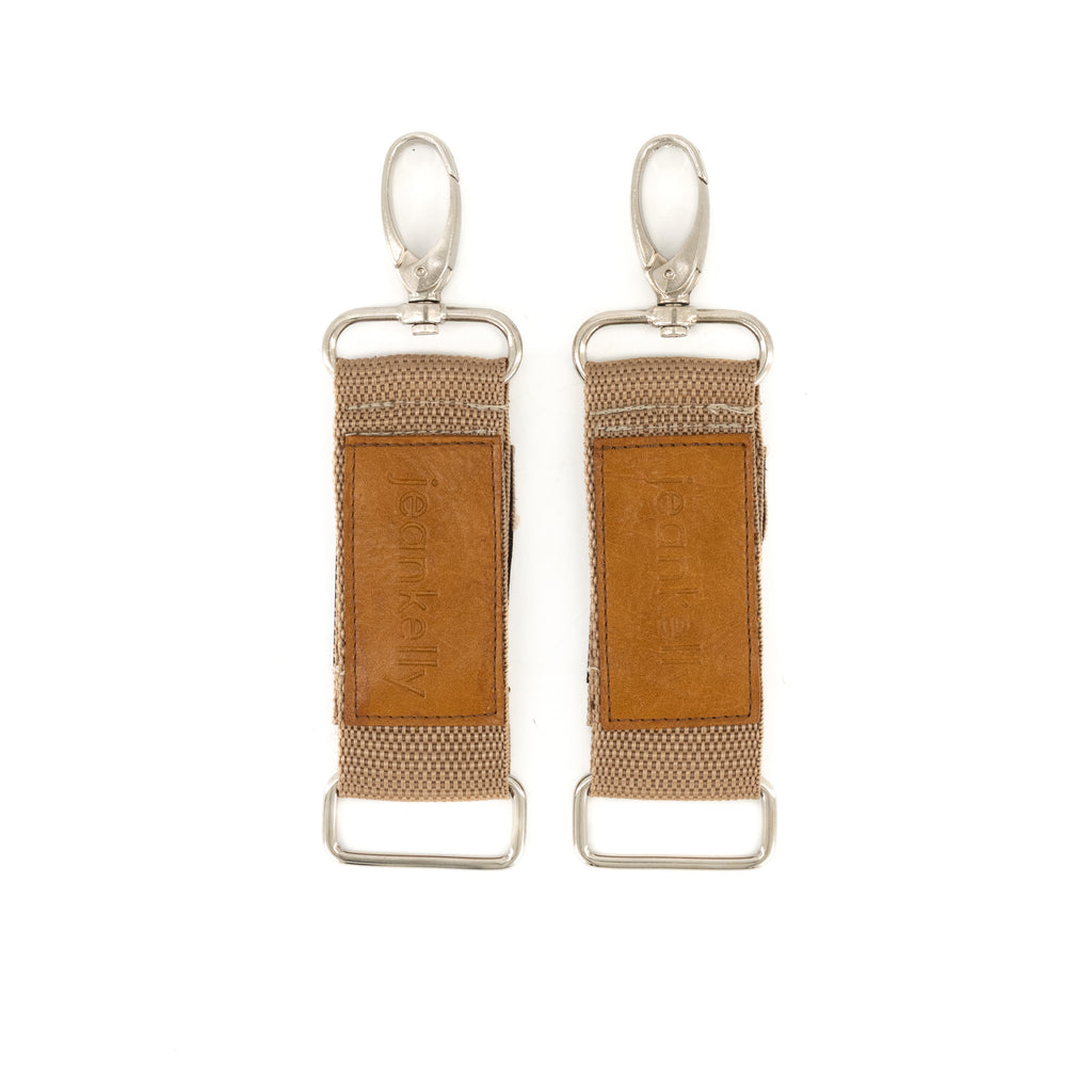 Pram Clips - Tan Set