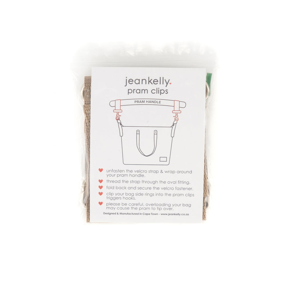 Pram Clips - Tan Set