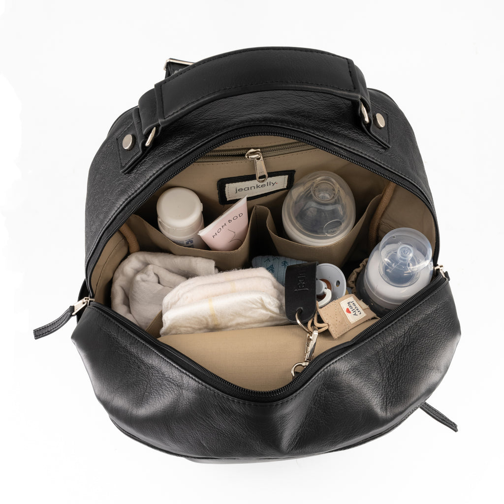 Jeankelly Original Leather Backpack - Black