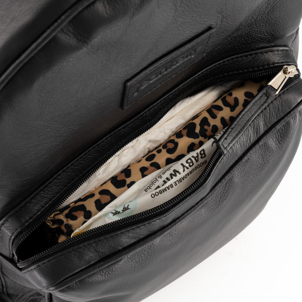 Jeankelly Original Leather Backpack - Black