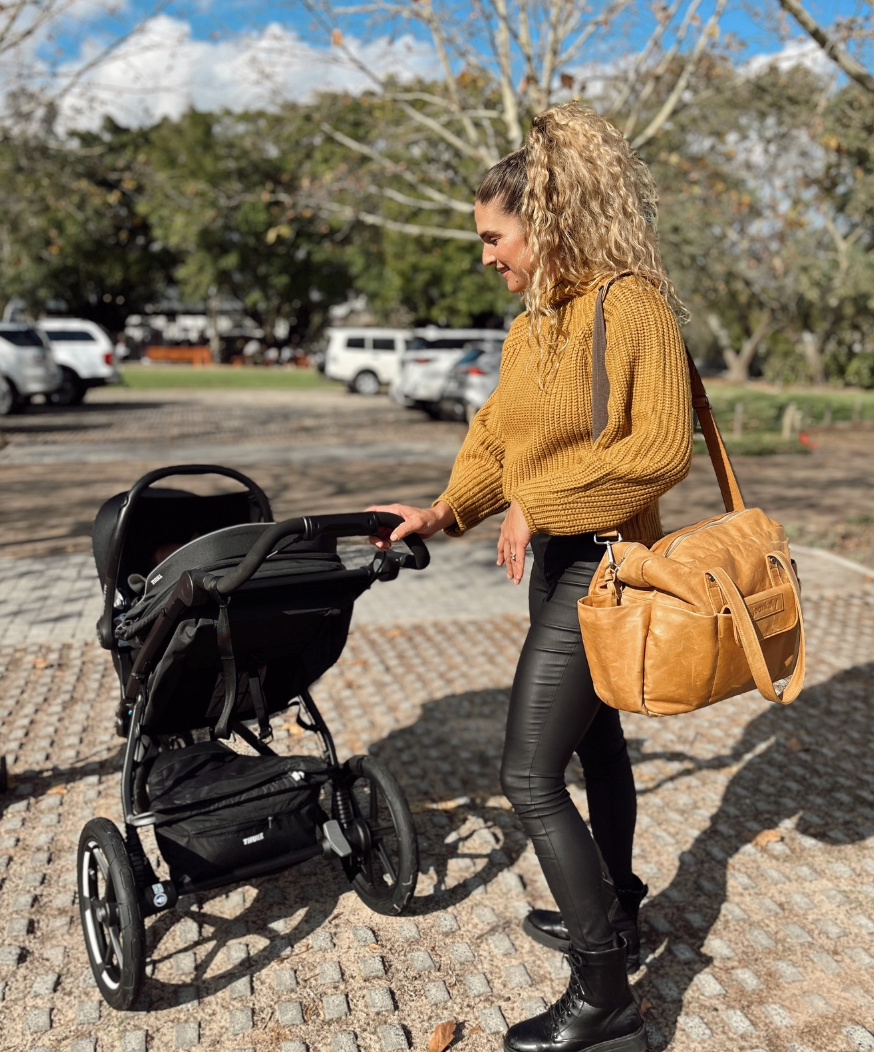 Jeankelly Classic 5 Pocket Leather Bag - Vanilla Blonde