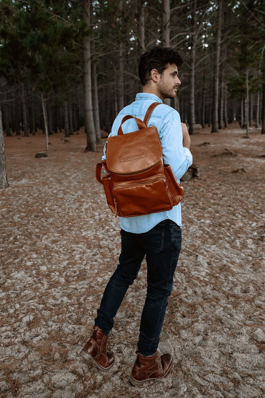 Jeankelly Classic Leather Backpack - Toffee - Busy Sewing - Please message for pre-order x