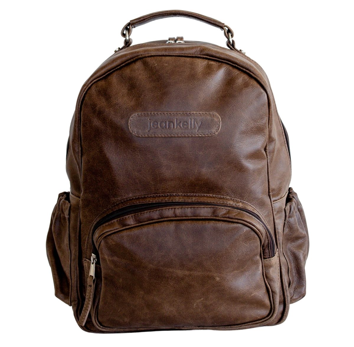jeankelly coffee leather original backpack