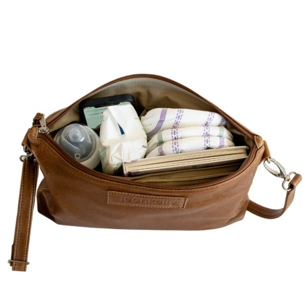 jeankelly fudge sling baby bag inside packed